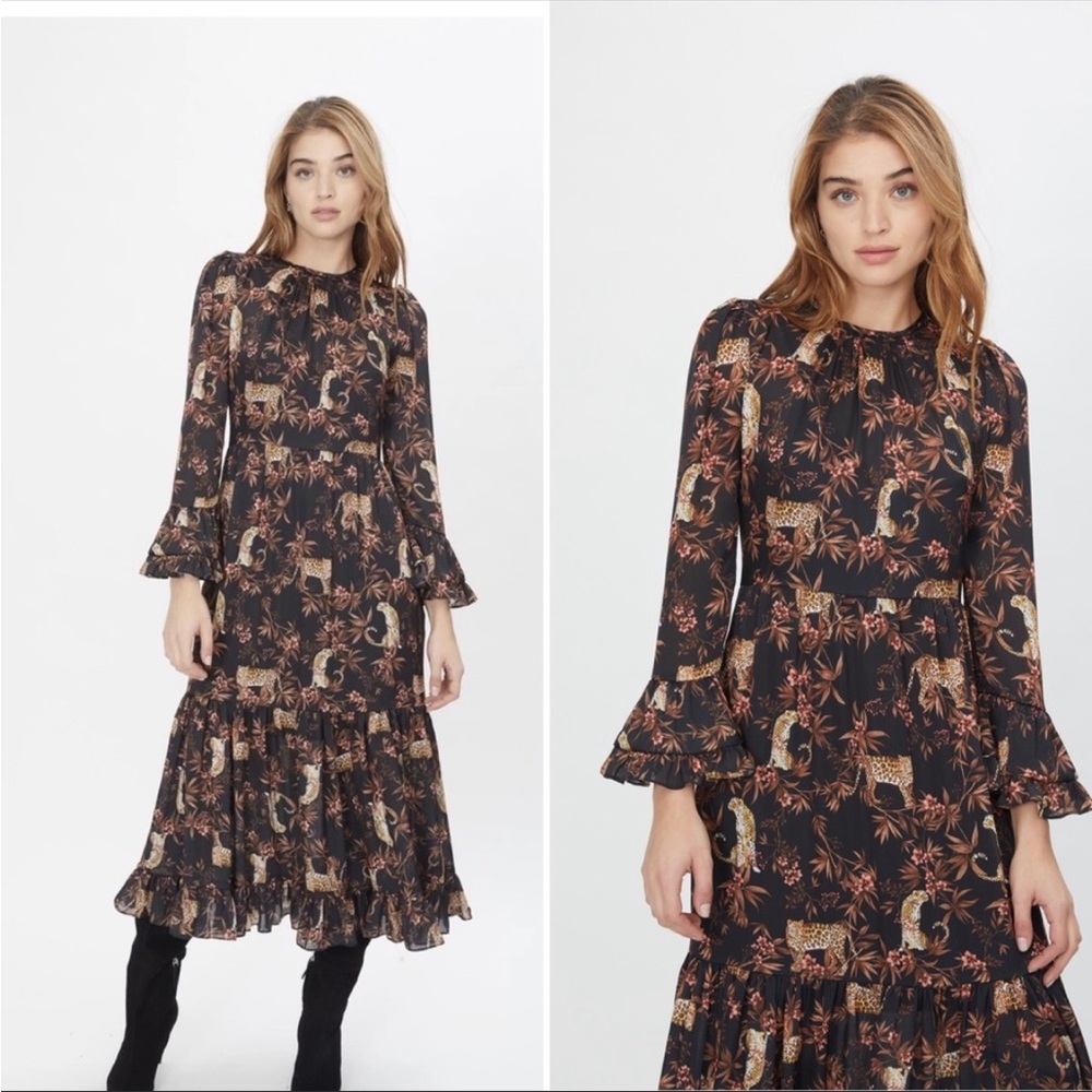 Generation Love Blaine Leopard Maxi Dress Size S